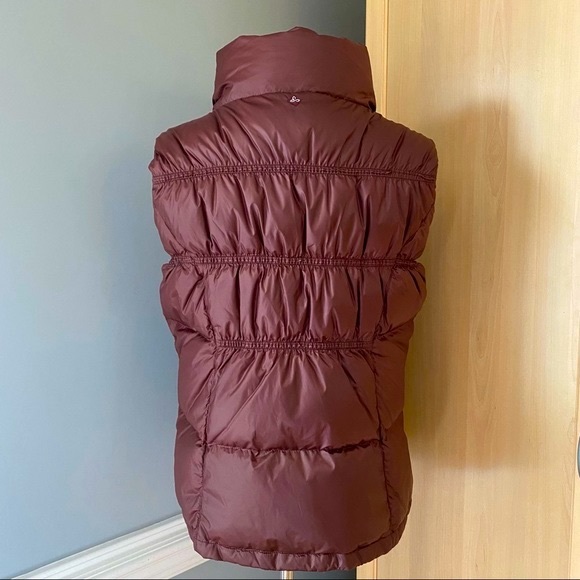 Prana Down Feather Milly Puffer Vest Burgundy/Maroon Size XL - Picture 3 of 16
